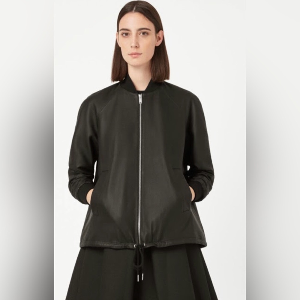 COS A-Line leather Jacket - Picture 2 of 12